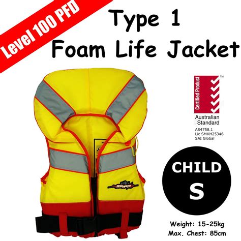 Level 100 Triton Pfd Type 1 Foam Life Jacket Child Small Kaiser