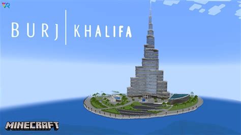 Je Construis Le Burj Khalifa Sur Minecraft Youtube