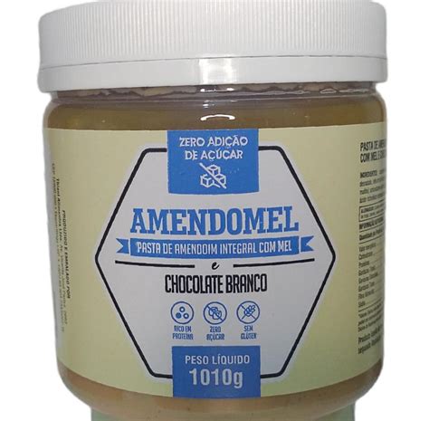 Pasta De Amendoim Amendomel Chocolate Branco Kg Thiani Thiani