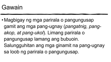 Gawain Magbigay Ng Mga Parirala O Pangungusap Studyx