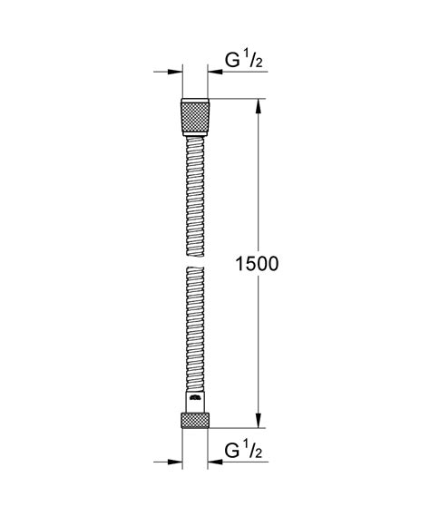 Relexaflex Metal Long Life Metal Shower Hose 1500 GROHE