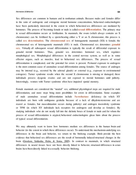 General Psychology Psy 2012 36 Sex Differences Are Common In