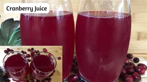 How To Make Cranberry Juice At Home Homemade Cranberry Juice Recipe Fresh And Healthy Juice