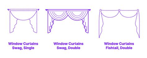 Window Curtains & Drapes Dimensions & Drawings | Dimensions.com