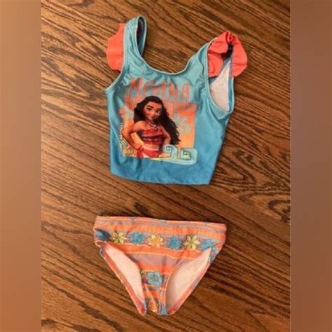 Disney Swim 3t Moana Disney Bikini Like New Poshmark