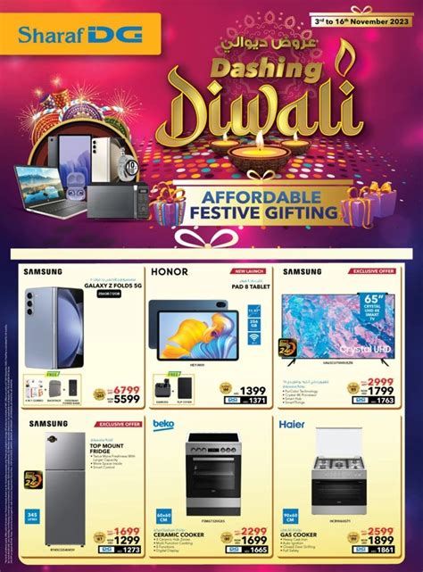 Sharaf Dg Diwali Offers Flyer Sharaf Dg Uae Offers Today