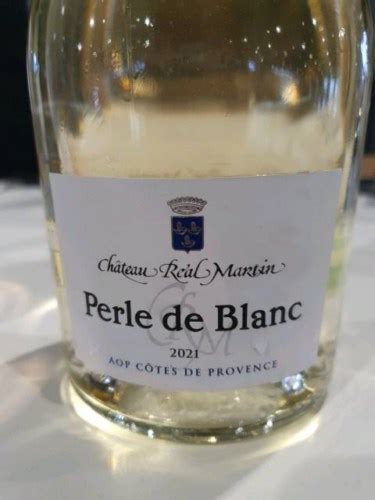 Chateau Réal Martin Perle de Blanc Côtes de Provence Vivino US