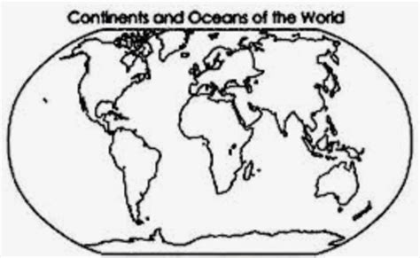 Continents And Oceans Diagram Quizlet