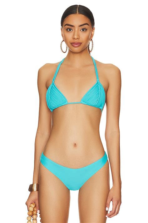 PQ Isla Bikini Top In Turquoise In Turquoise REVOLVE