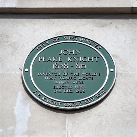 john peake knight inventor   traffic lights plaque  london