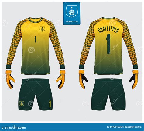 Goalkeeper Jersey Or Soccer Kit, Long Sleeve Jersey, Goalkeeper Glove ...