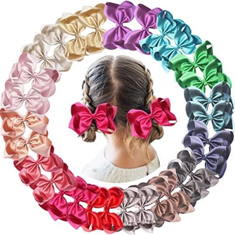 Lclhb Grosgrain Ribbon Hair Bows Alligator Clips Hair