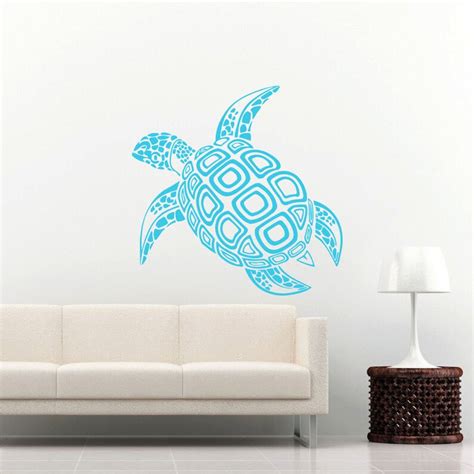 Sea Turtle Wall Decal Ocean Sea Animals Decals Wall Vinyl - Etsy