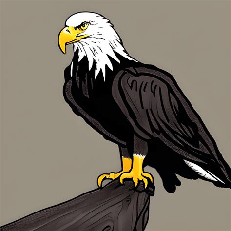 Cartoon Eagle Drawing