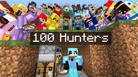 Minecraft Manhunt But It S VS 100 Hunters YouTube