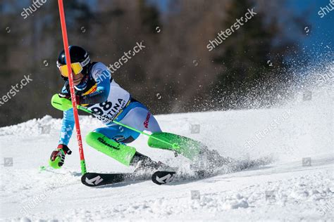 Alberto Tamagnini Smr Competing Telepass Fis Editorial Stock Photo