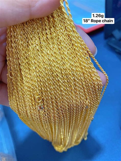 K Saudi Gold Rope Chains On Carousell