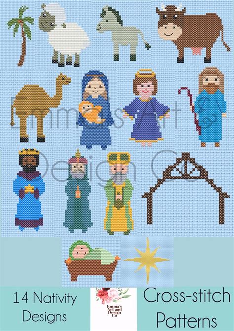 Nativity Cross Stitch Patterns Christmascross Stitch Patterns Counted