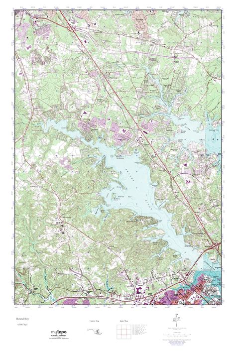 Mytopo Round Bay Maryland Usgs Quad Topo Map