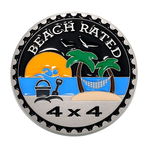 Buy Beach Rated Car Emblem X Metal Automotive Badge D Metal Car