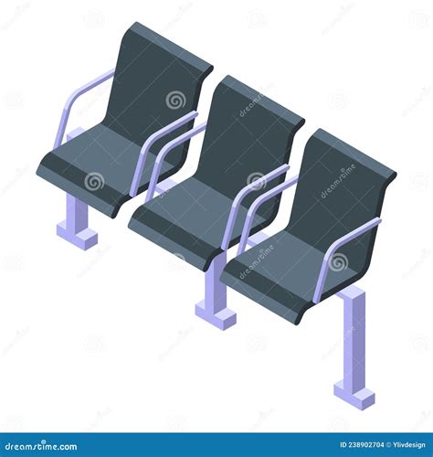 Icono De La Silla De Metro Vector Isom Trico Tren Subterr Neo Stock De