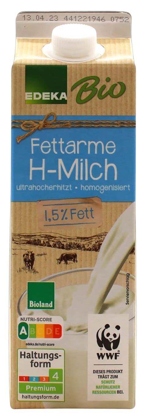 Edeka Bio Fettarme H Milch Fett Er Pack X L Amazon De