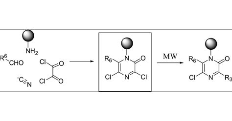 Solid Phase Synthesis Of The 2 1h Pyrazinone Scaffold A New Approach