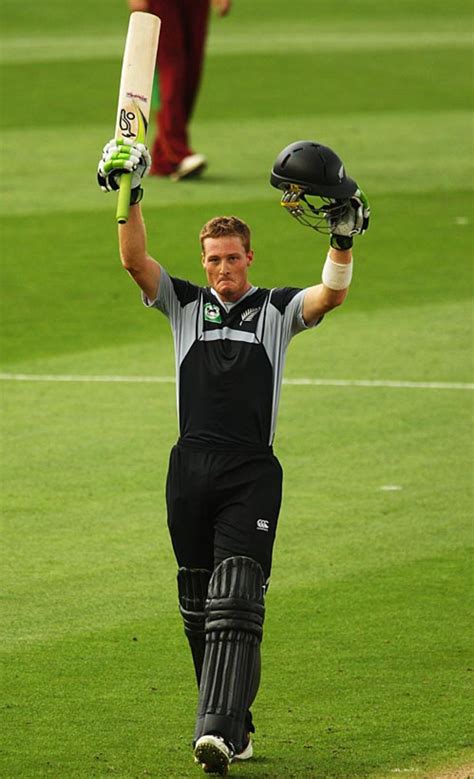 Martin Guptill Celebrates His Century ESPNcricinfo