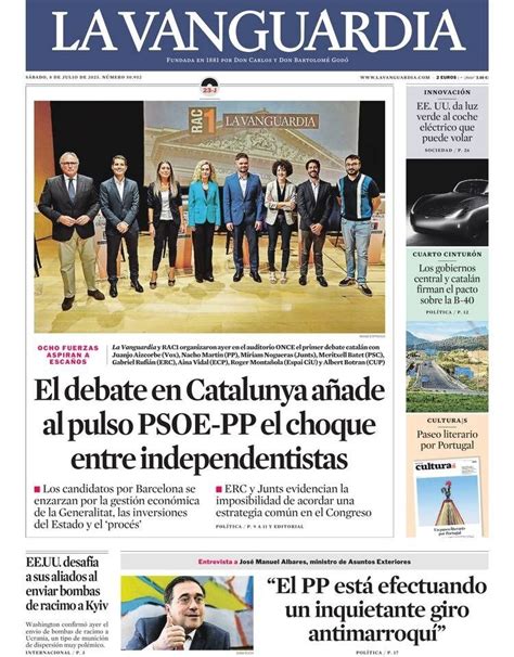 Las Portadas Del D A De La Prensa Generalista Foto De