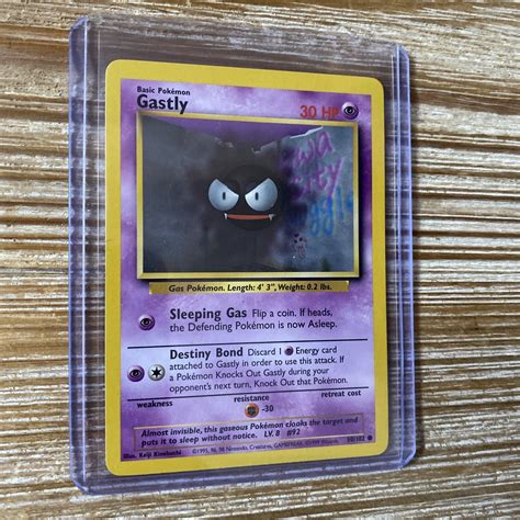 Pokémon Card Gastly 50102 Base Set Unlimited Wotc Vintage Nm Near Mint