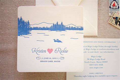 Sebago Lake Maine Save The Dates Sarah Parrott Flickr Wedding