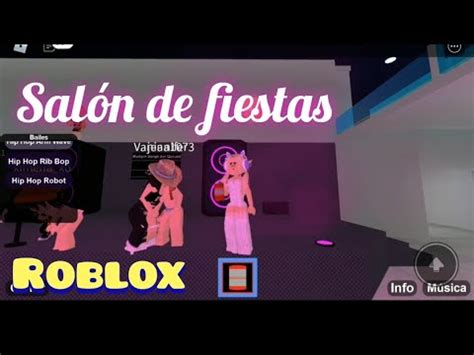 te muestro salón de fiestas en roblox YouTube