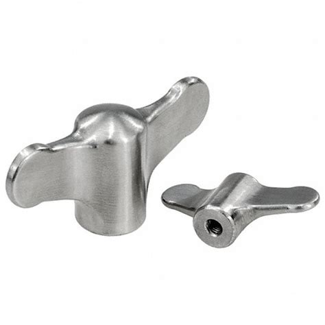 Kipp Wing Stainless Steel Hand Knob 6jrz8k0273106 Grainger