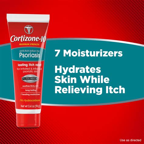 Cortizone 10 Maximum Strength 1 Hydrocortisone Anti Itch Lotion For Psoriasis 34oz