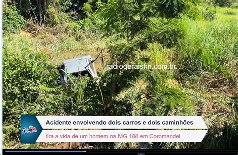 Comerciante De Vazante Escapa De Acidente Grave Envolvendo Dois Carros