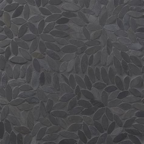 Ivy Hill Tile Countryside Flower Black 11 81 In X 11 81 In Natural