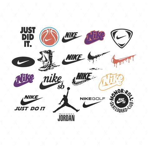 Nike Logo Bundle Svg, Brand Svg, Nike Swoosh Svg, Michael Jo - Inspire ...