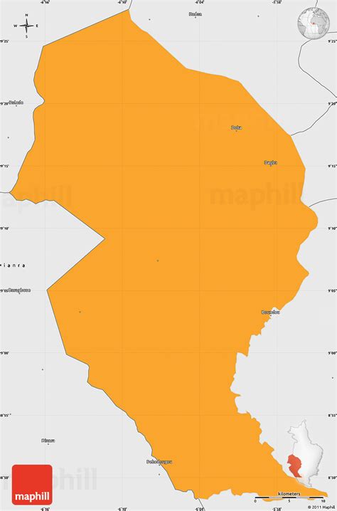 Political Simple Map Of Sirasso Single Color Outside Borders And Labels