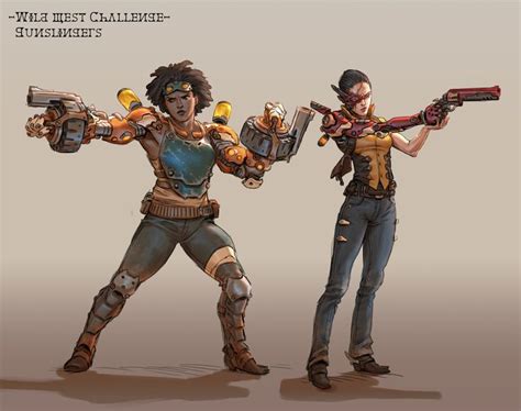 ArtStation Wild West challenge characters Rok Kleva Ivančić Wild