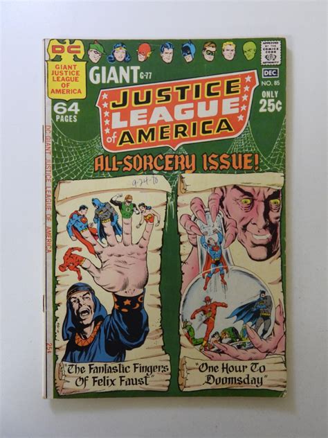 Justice League Of America 85 1970 Fn Vf Condition Comic Books