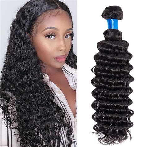 Amazon Deep Wave Bundles Human Hair 1 Bundle 10A Deep Wave