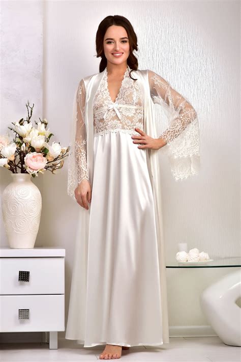 Bridal Nightgown And Robe Set Ibikinicyou