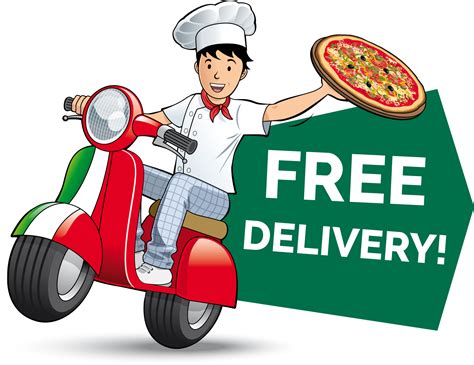 Free Delivery Transparent Pizza Delivery Png Clipart Full Size