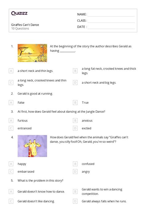 50 Dance Worksheets For 2nd Grade On Quizizz Free Printable