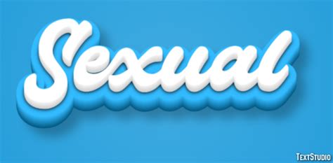 Sexual Text Effect And Logo Design Word