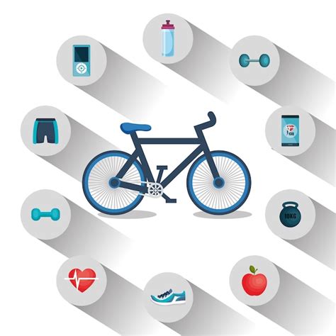 Premium Vector Healthy Lifestyle Flat Icons