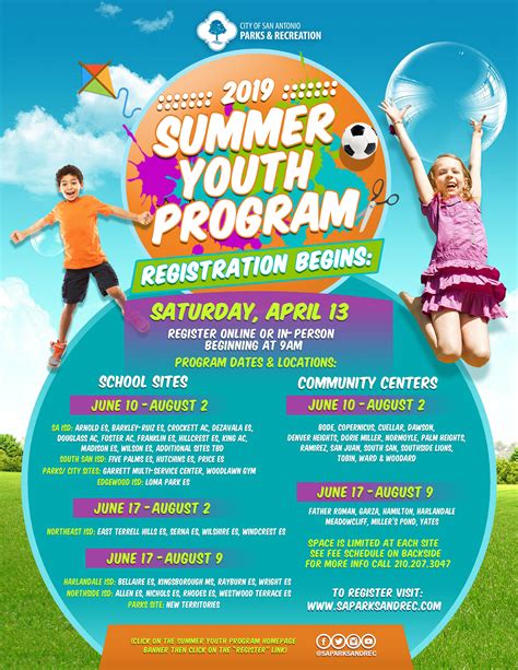 Summer Youth Program Registration