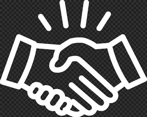 Handshake, Shake Hands White Icon FREE PNG | Orange icons:), Free png ...