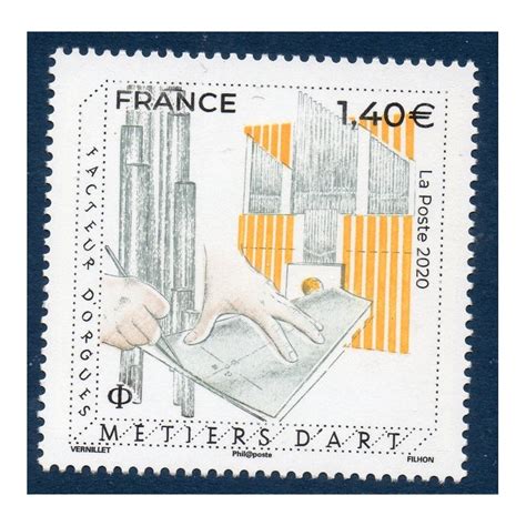 Timbre France Yvert No 5382 Métiers d art facteur d orgues luxe