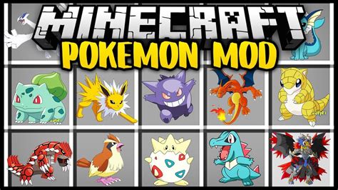 Minecraft Pokemon Mod Mod Showcase Youtube